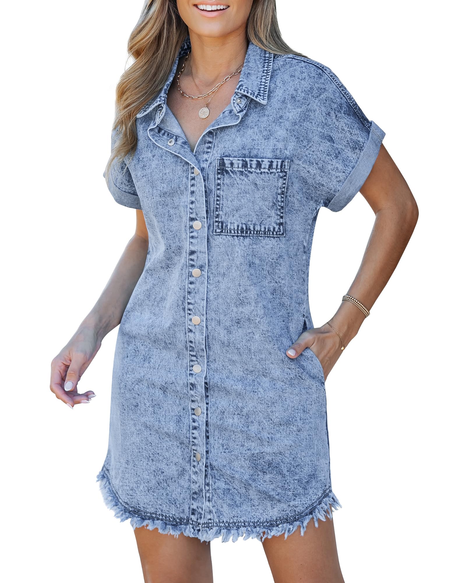 Michelle | Denim Shirt Dress