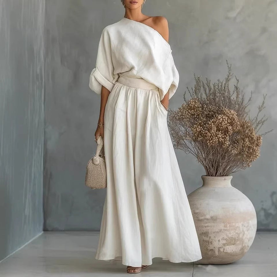 Sophia | Linen Maxi Set