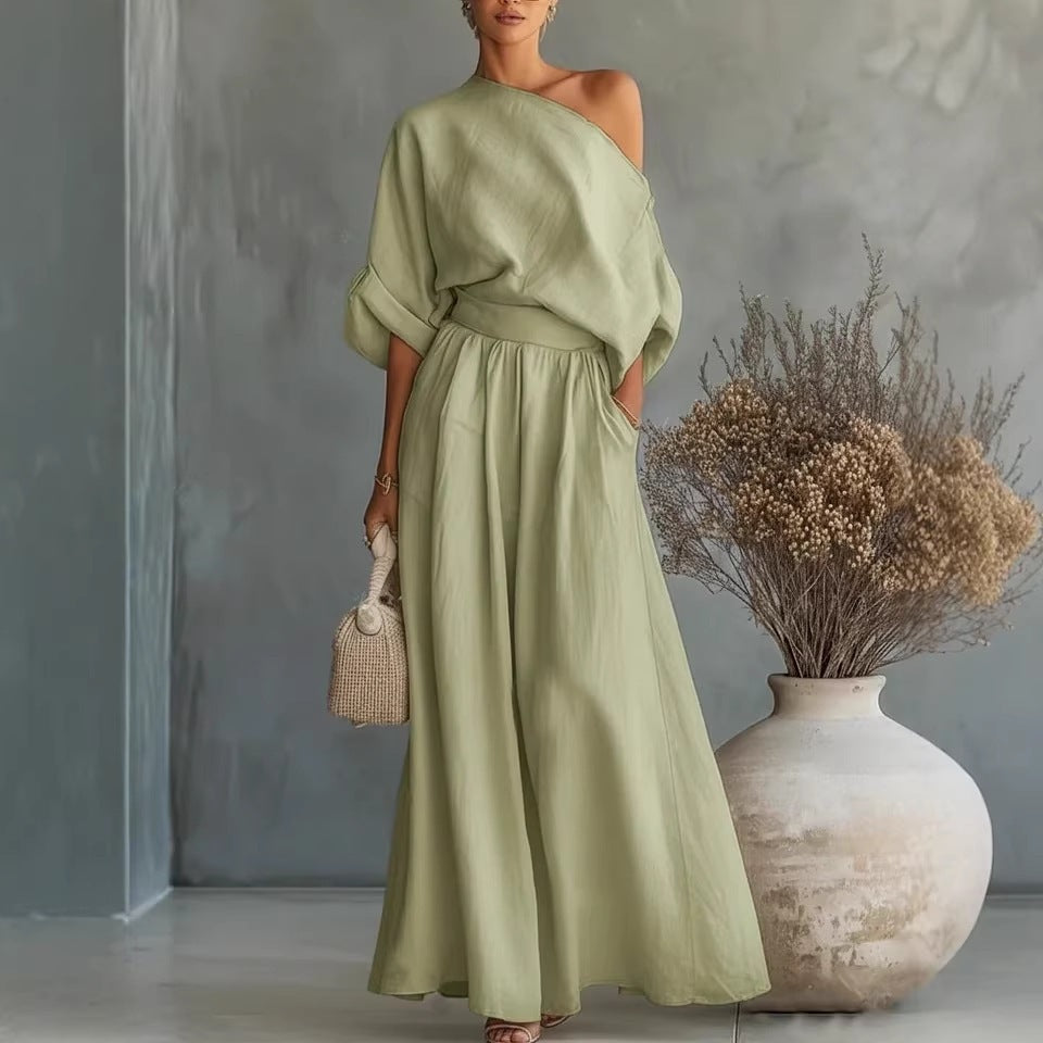 Sophia | Linen Maxi Set