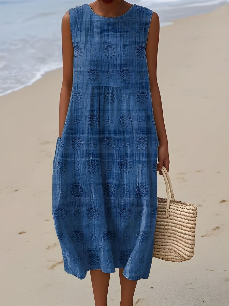 Sara™ Patterned Midi Dress