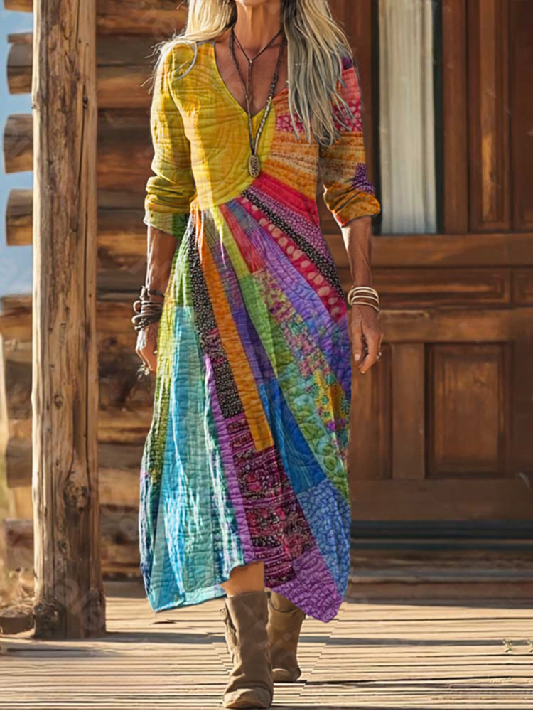 Veda™ Bohemian Sun Maxi Dress