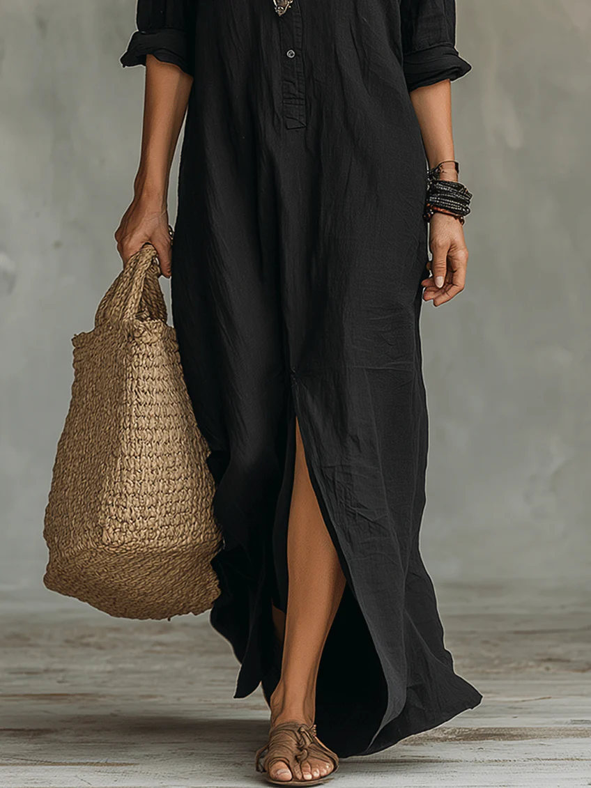 Selene | Maxi Dress with Buttons