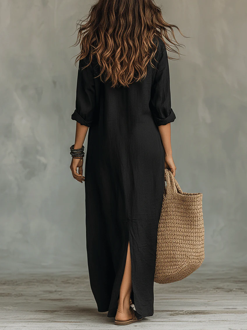 Selene | Maxi Dress with Buttons