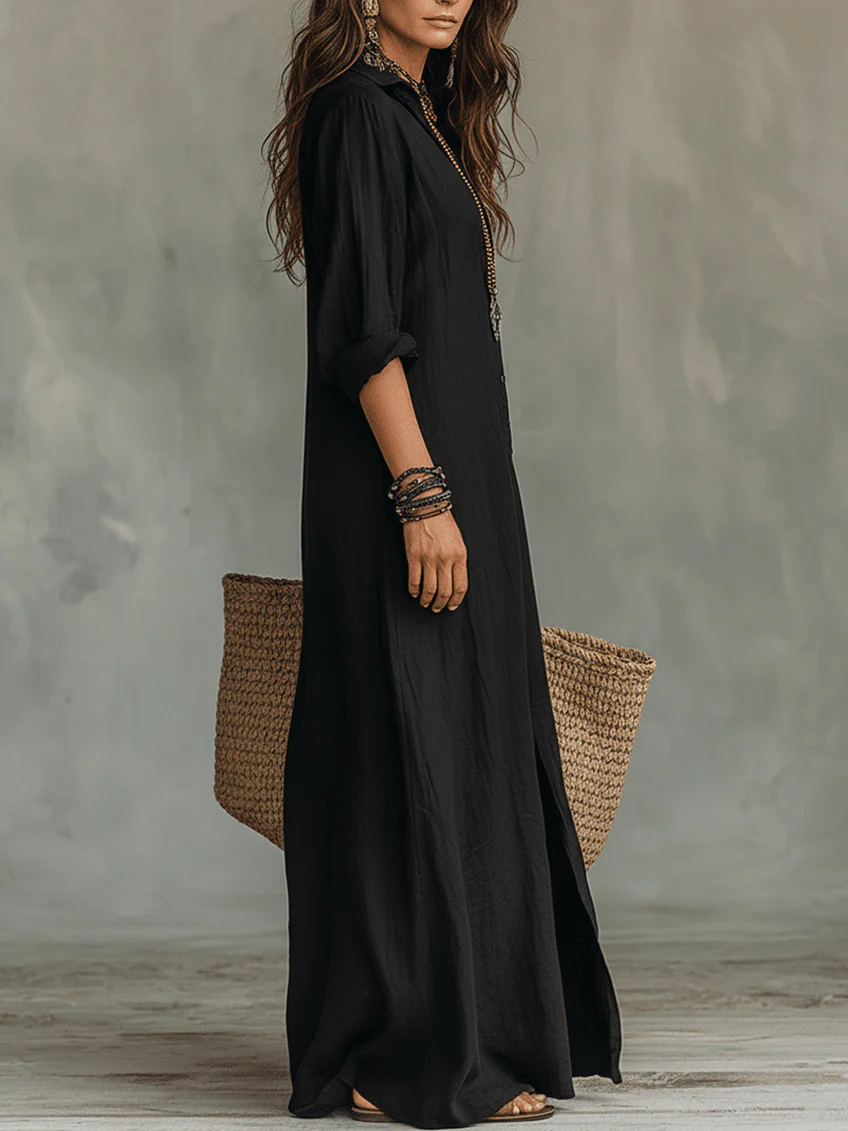 Selene | Maxi Dress with Buttons