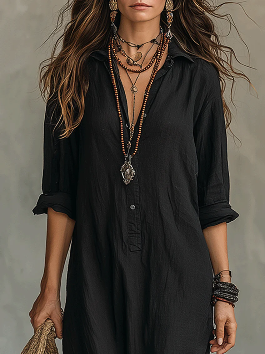 Selene | Maxi Dress with Buttons