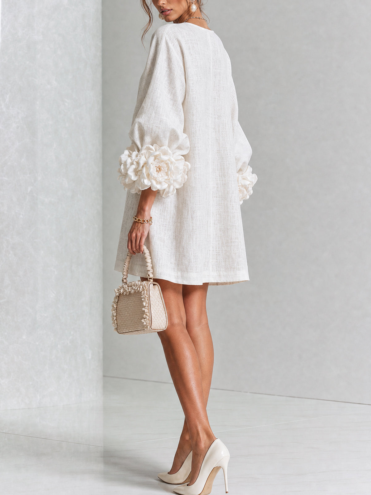 Henrietta | Floral Button-Down Mini Dress