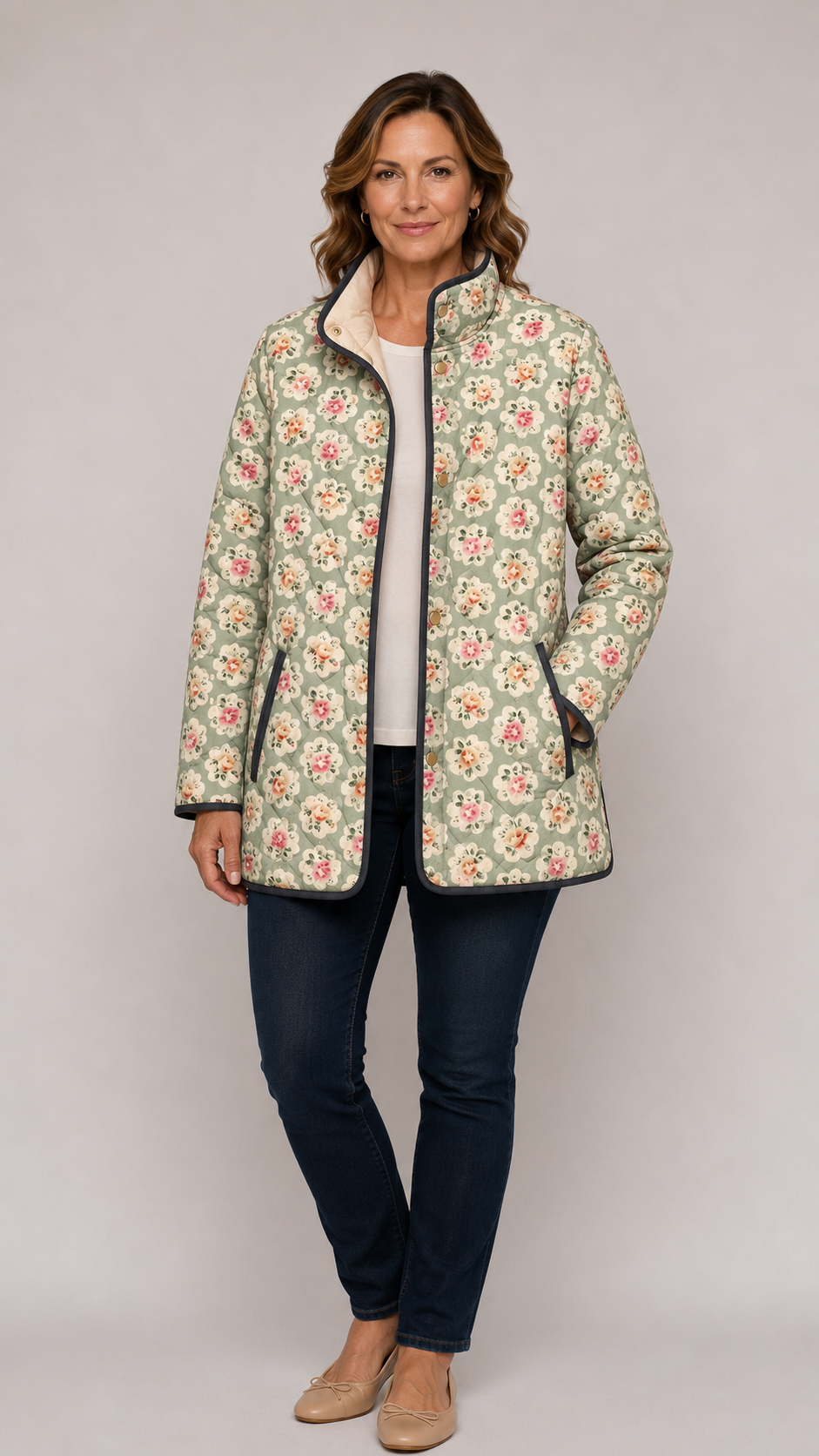 DIOR™ | Quilted Jacket with Vintage Floral Print