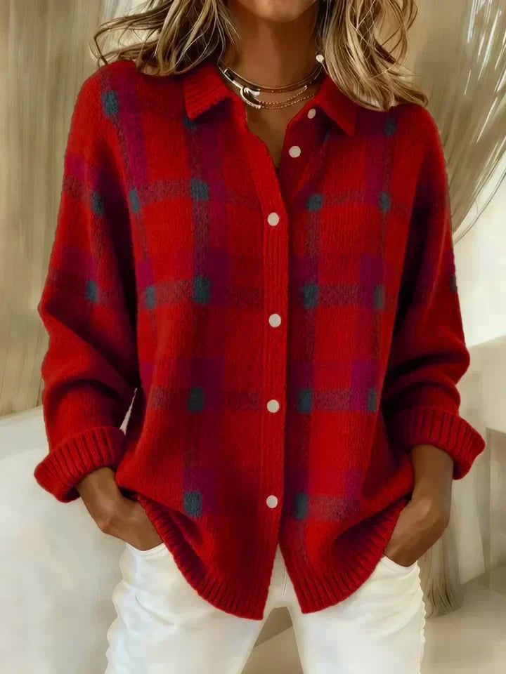 Salome™ Cloud-Soft Plaid Button-Up