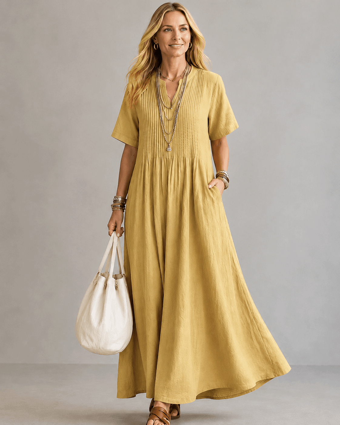 Nathalia | Pleated Dress