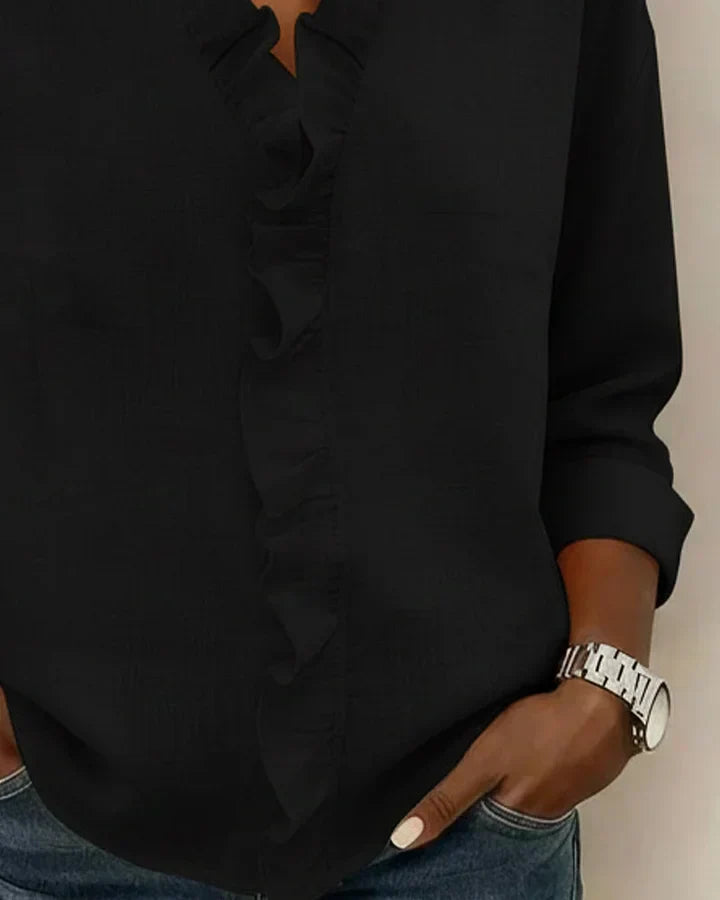 Lottie™ Ruffle V-Neck Blouse