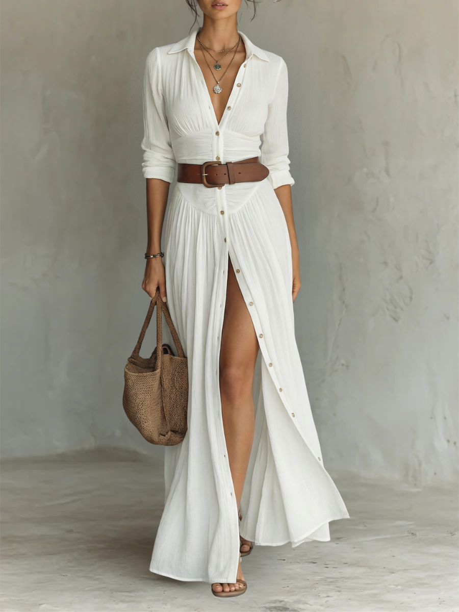 Camille™ Linen Blend Maxi Dress