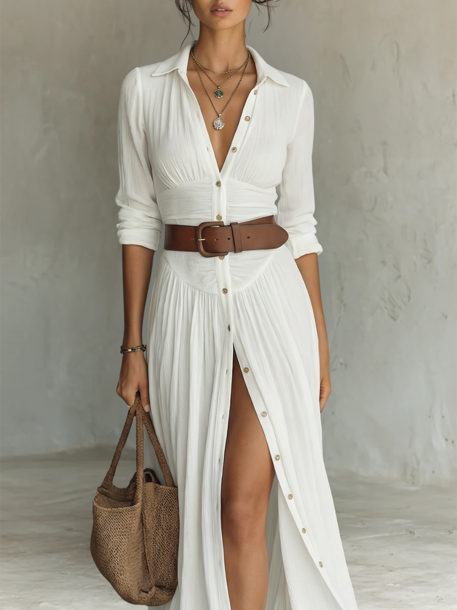 Camille™ Linen Blend Maxi Dress