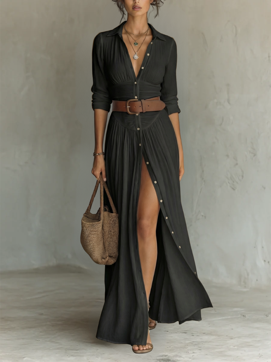 Camille™ Linen Blend Maxi Dress