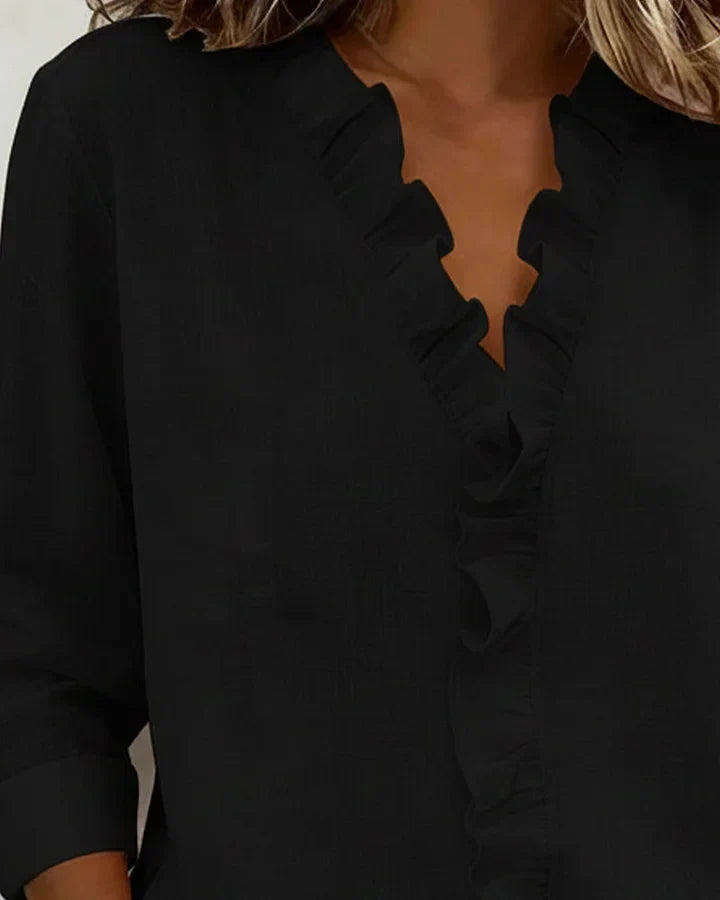 Lottie™ Ruffle V-Neck Blouse
