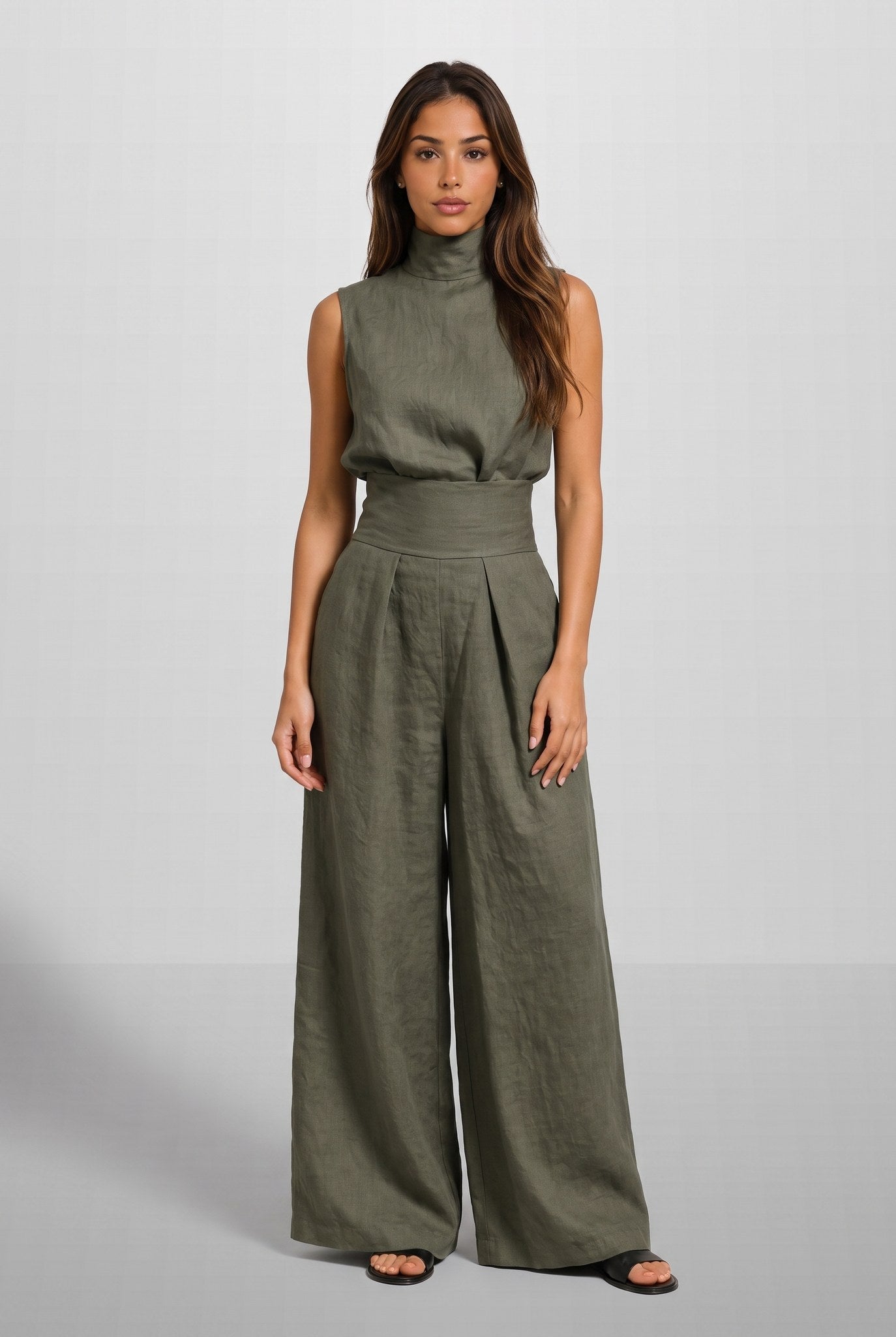 Aleia™ Linen Blend Two-Piece Set
