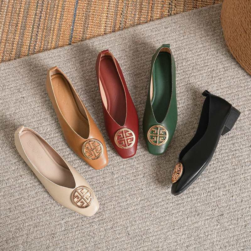 Giselle™ Elegant Square-Toe Flats