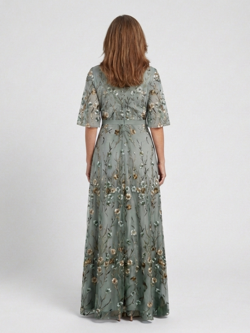 Evadne | V-Neck Maxi Dress