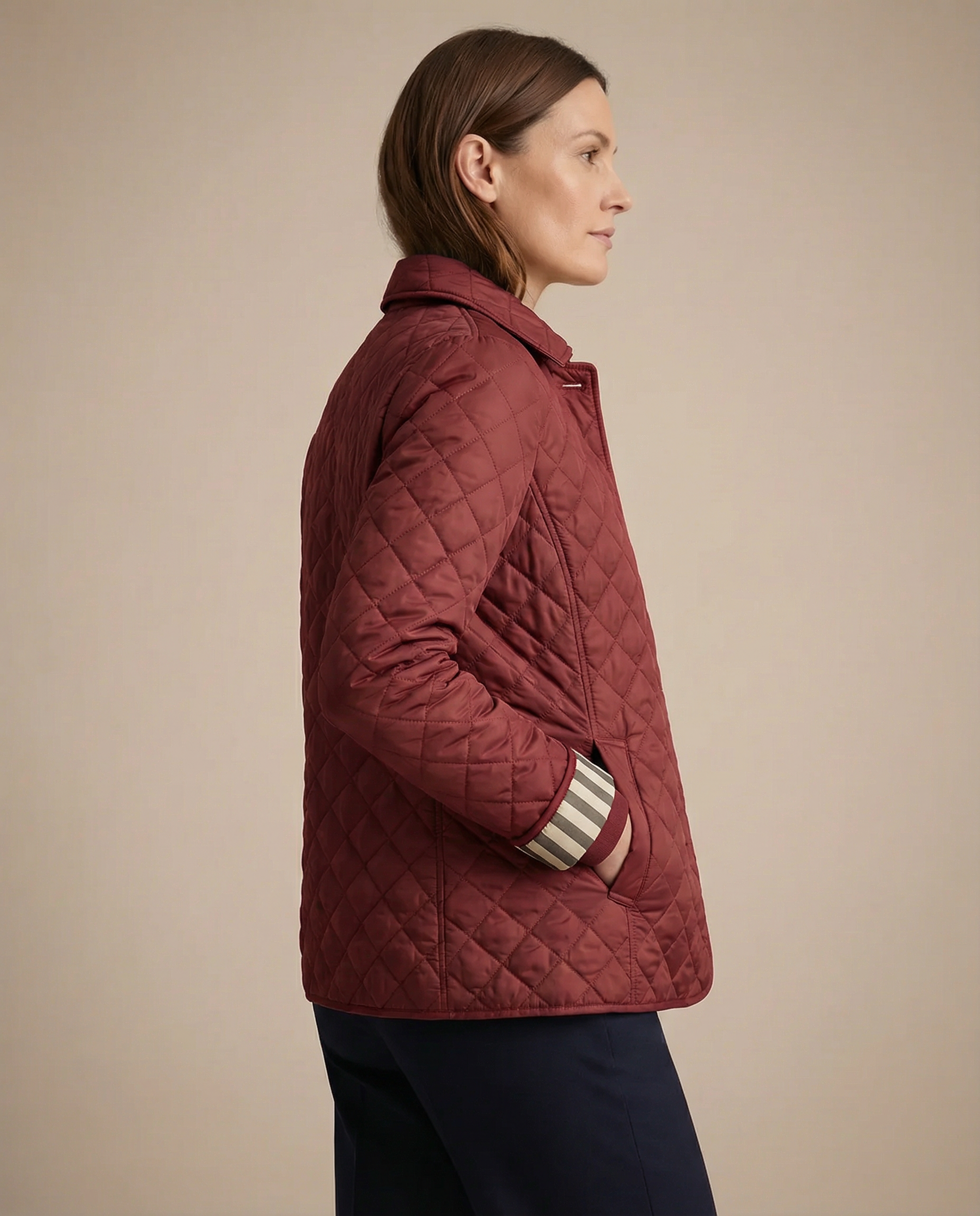 Olive™ Quilted Button-Up Jacket