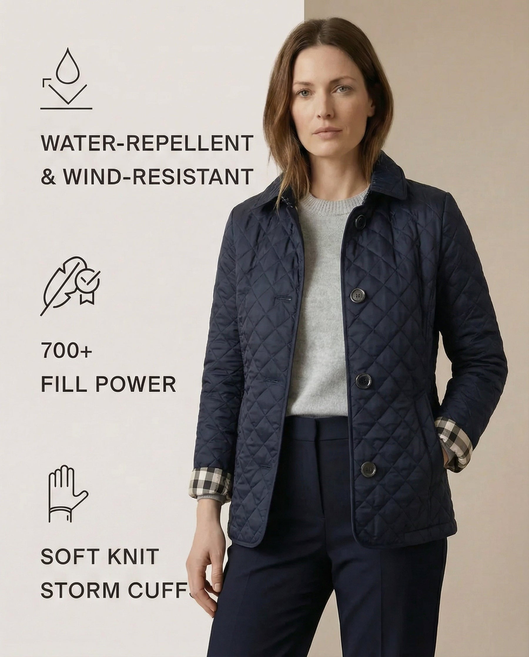 Olive™ Quilted Button-Up Jacket