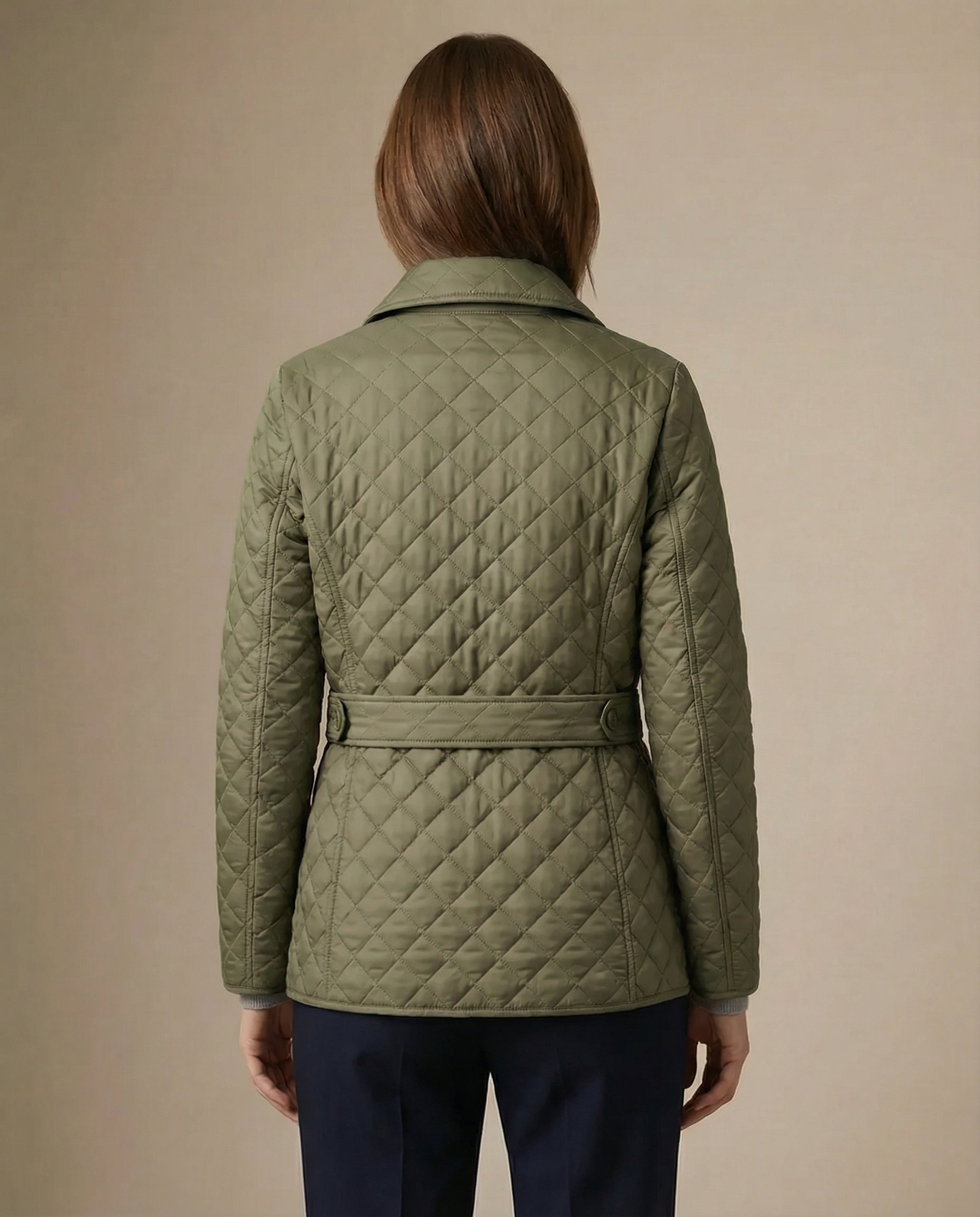 Olive™ Quilted Button-Up Jacket