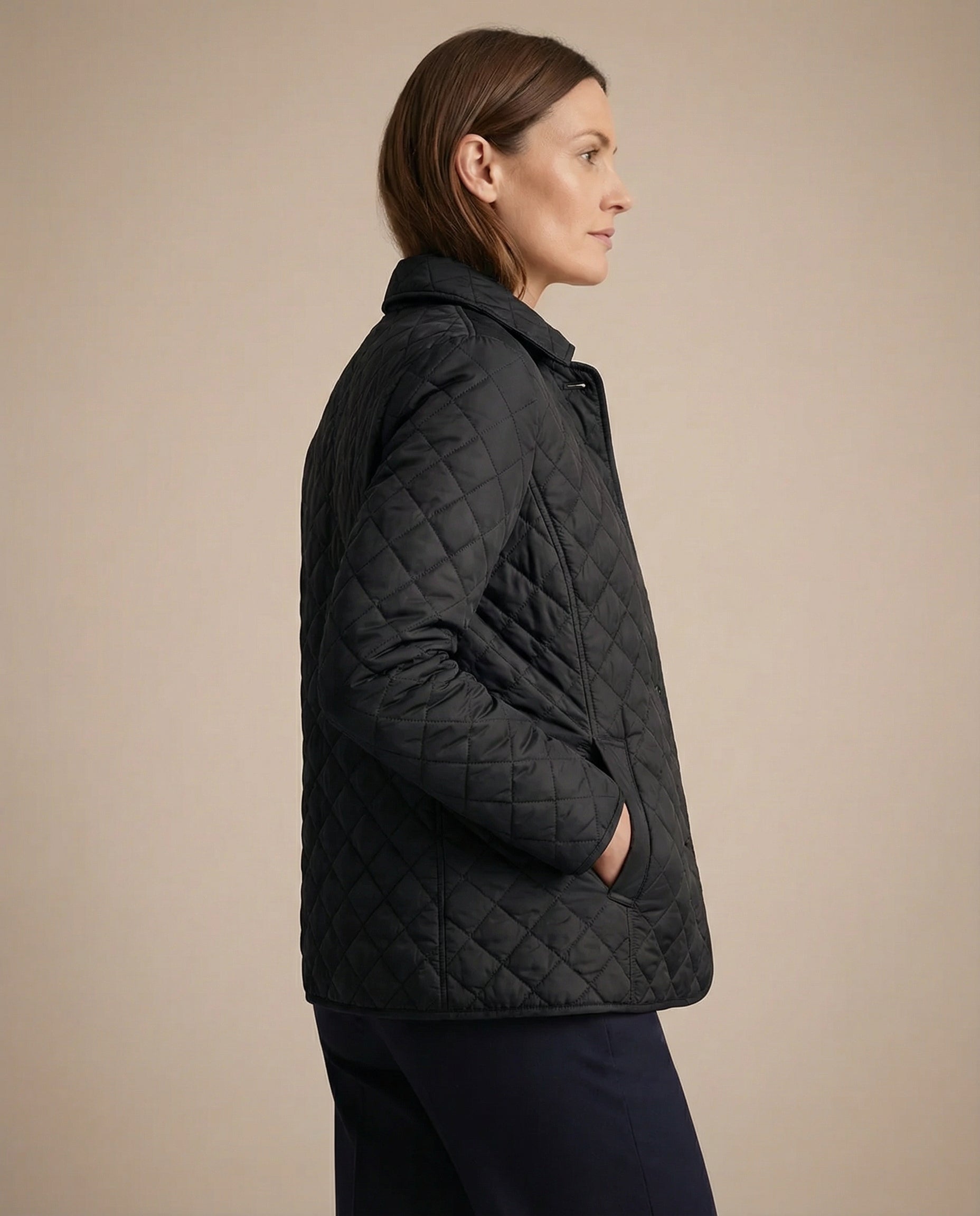 Olive™ Quilted Button-Up Jacket