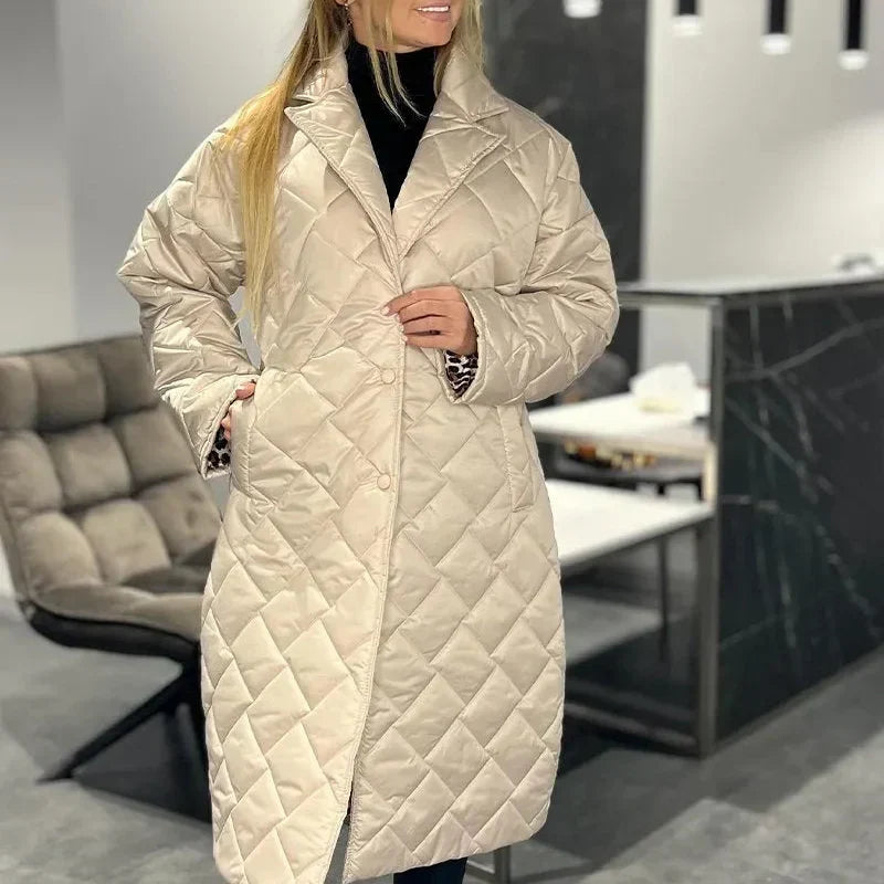 Briar™ Diamond Quilted Long Coat