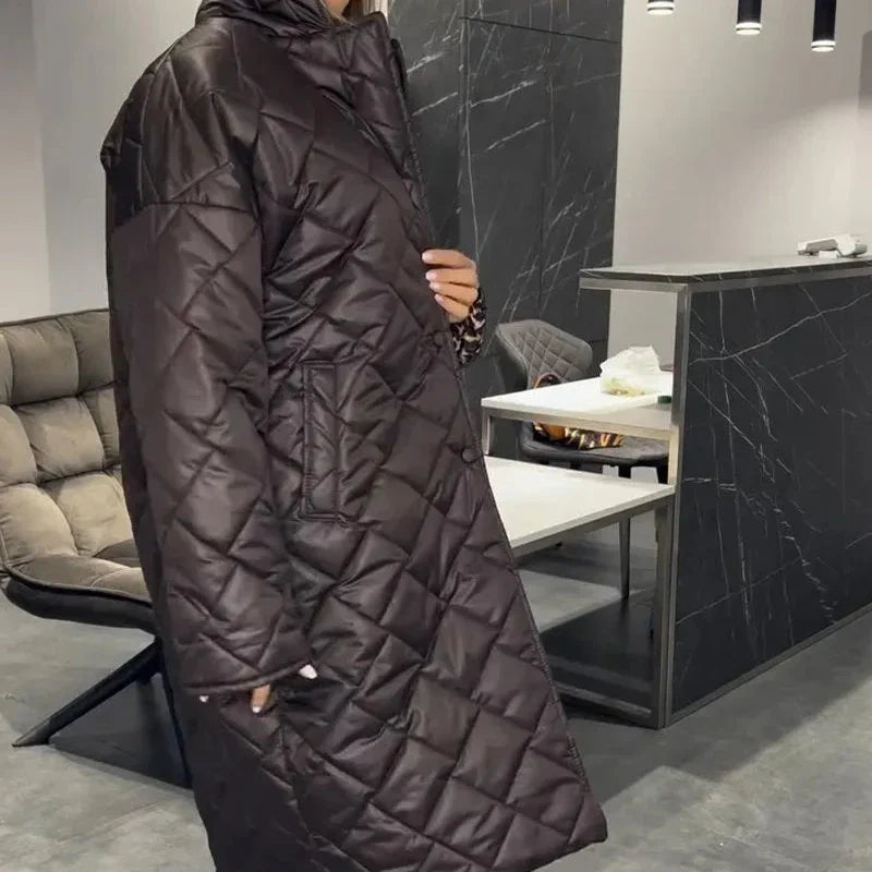Briar™ Diamond Quilted Long Coat