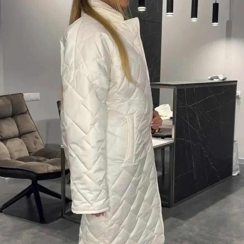 Briar™ Diamond Quilted Long Coat