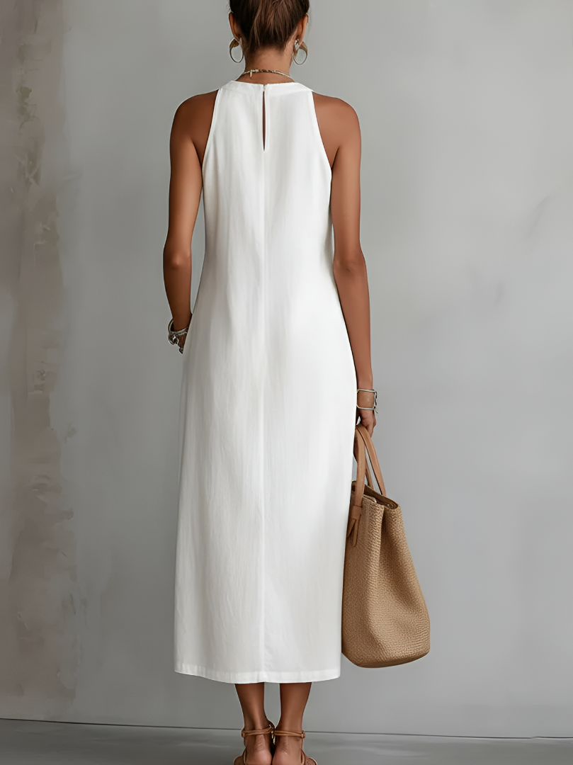Emberly™ Relaxed Embroidered Midi Dress