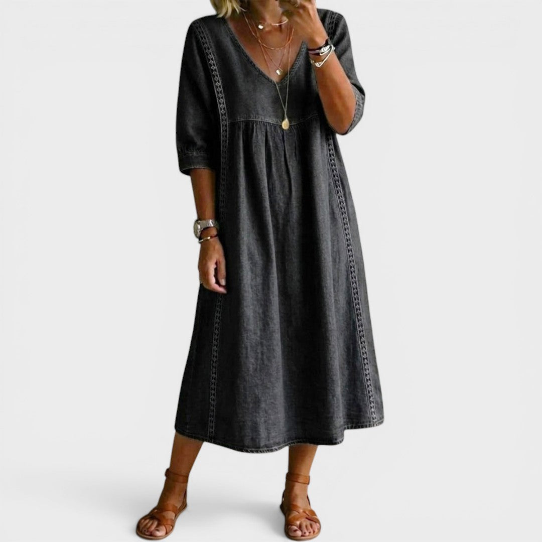 Esther™ Elegant Denim Dress