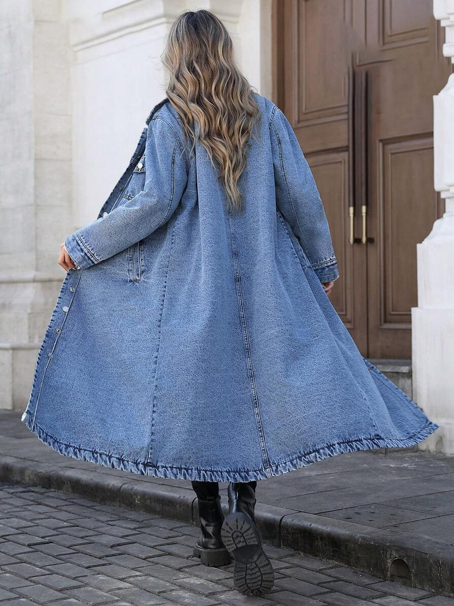 Marisol | Stylish Long Denim Jacket