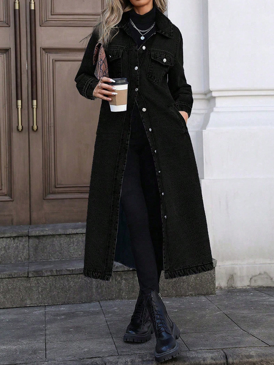 Marisol | Stylish Long Denim Jacket