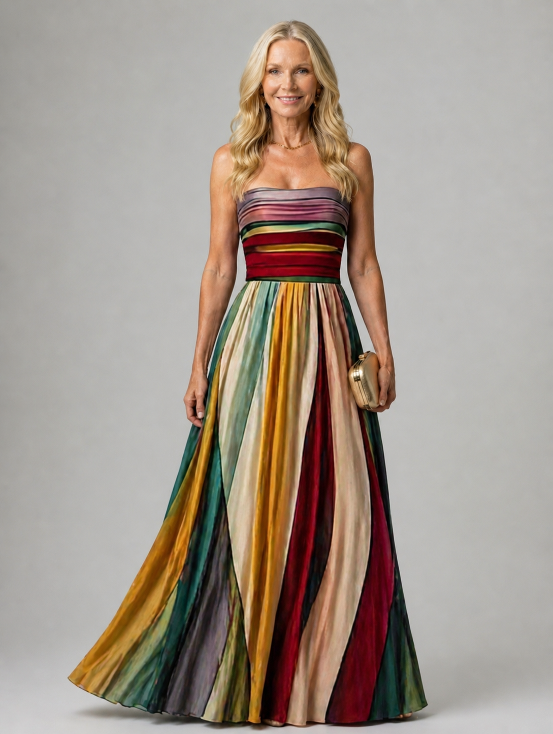 Thalia™ Elegant Strapless A-Line Dress